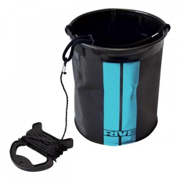 Accesorii Diverse Pentru Pescuit Feeder - Galeata pliabila Rive Seau Rond EVA 20x20x24.5cm – galeata apa pescuit cu sfoara