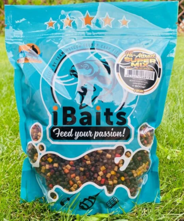 Nade si momeli pentru pescuit la feeder - Hi-Attract Super Mix Pellets 4 mm 800g