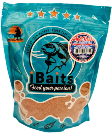 Nade si momeli pentru pescuit la feeder - iBaits Nada Apa Rece Viermi si Krill