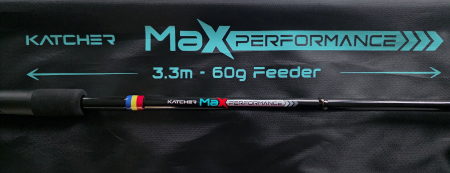 Lanseta feeder Katcher MaxPerformance 3.3m 60g – usoara, precizie si control [1]