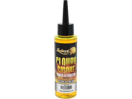 Nade si momeli pentru pescuit la feeder - Lichid Select Baits Cloudy Smoke Scopex Cream 115ml