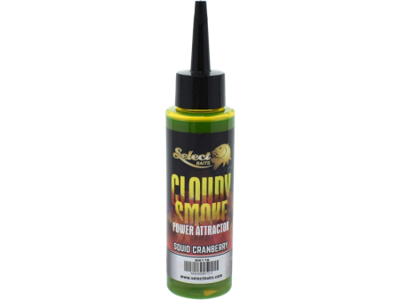 Nade si momeli pentru pescuit la feeder - Lichid Select Baits Cloudy Smoke Squid Cranberry 115ml