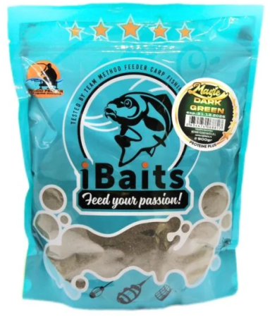 Nade si momeli pentru pescuit la feeder - Nada iBaits Magic Dark Green 900g