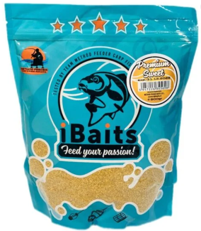 Nade si momeli pentru pescuit la feeder - Nada iBaits Premium Sweet 800g