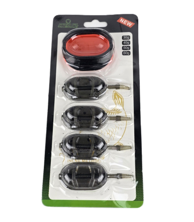 Echipament Complet Pentru Pescuit la Feeder - Set Momitoare ICS In-Line Dura Flat Method XL 30g-40g-50g-60g | PRO FL