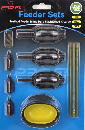 Set Momitoare Method Feeder Inline Dura Flat X-Large 30g-40g-50g | PRO FL [2]
