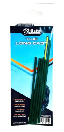Accesorii Pentru Monturi Feeder - Tije Long Cast iBaits 10cm 3mm Verde Închis