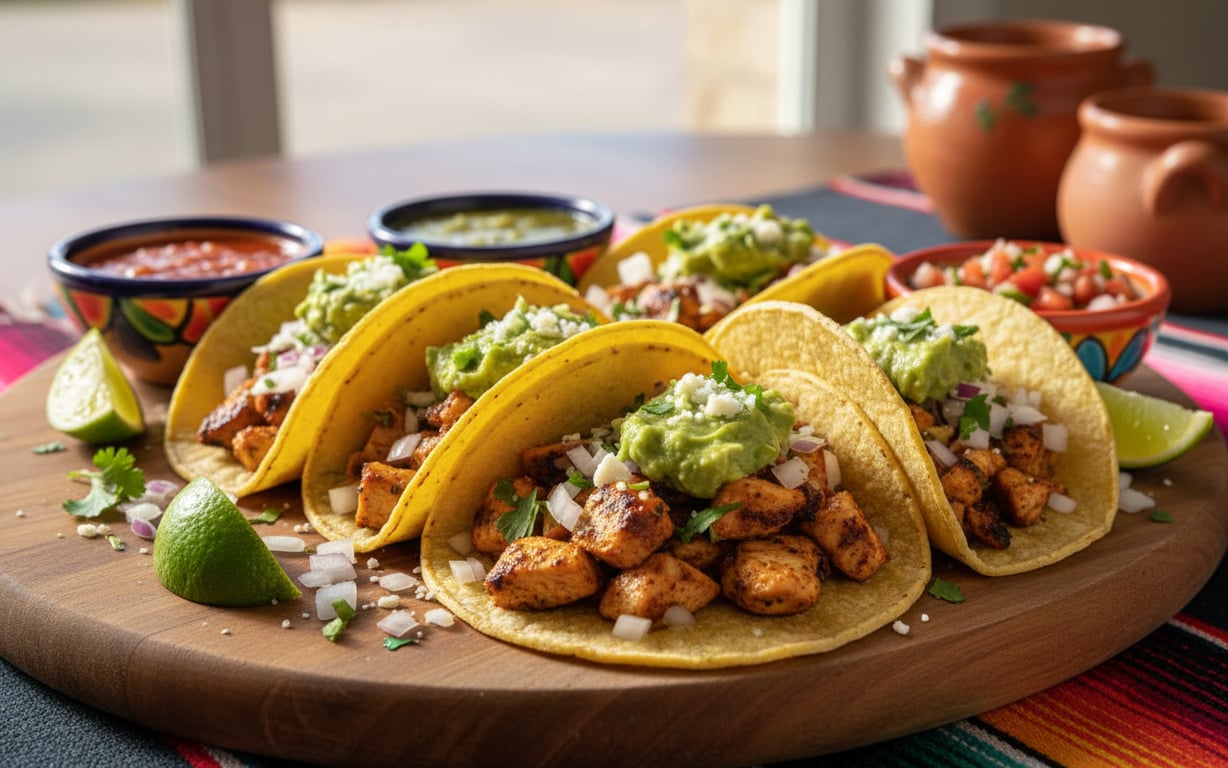 Rețete de tacos ca în Mexic: umplutură pentru tacos, condimente și guacamole