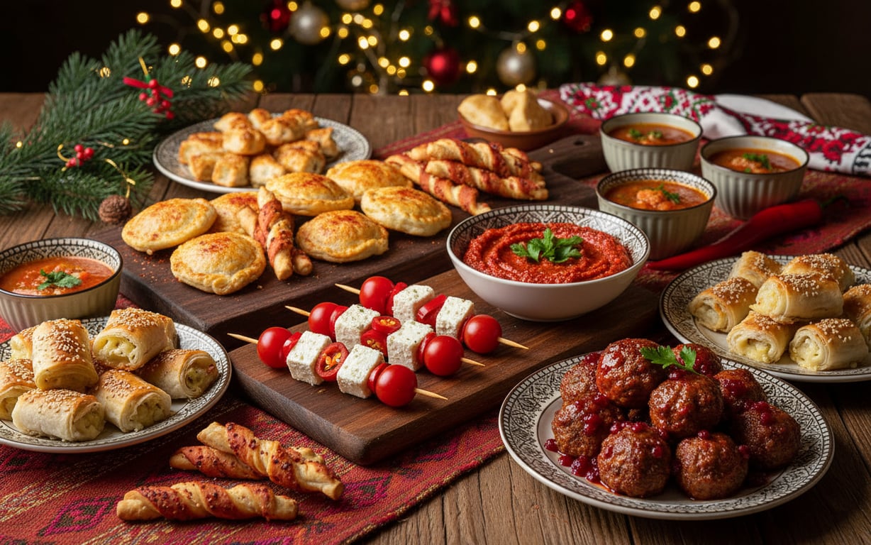Aperitive rapide picante pentru Crăciun și Revelion: Rețete festive și simple pentru mesele de Sărbători