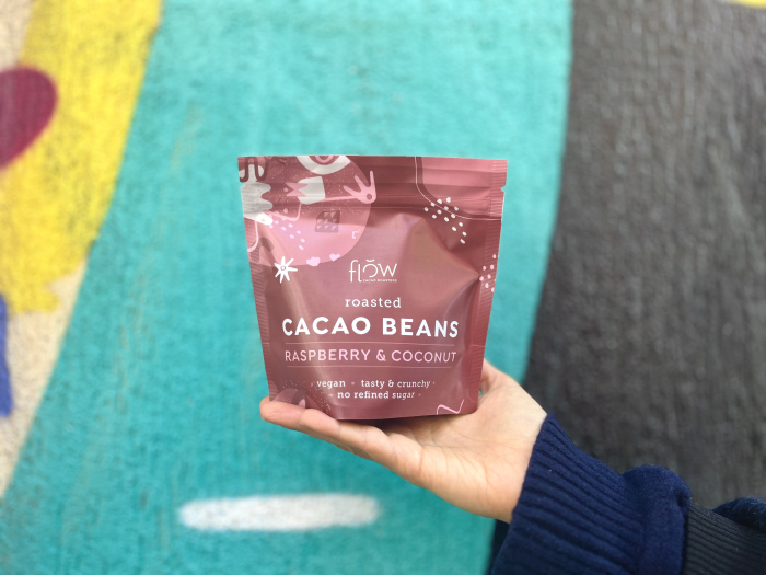Boabe de cacao prăjite cu zmeură și cocos – Flow Cacao [1]