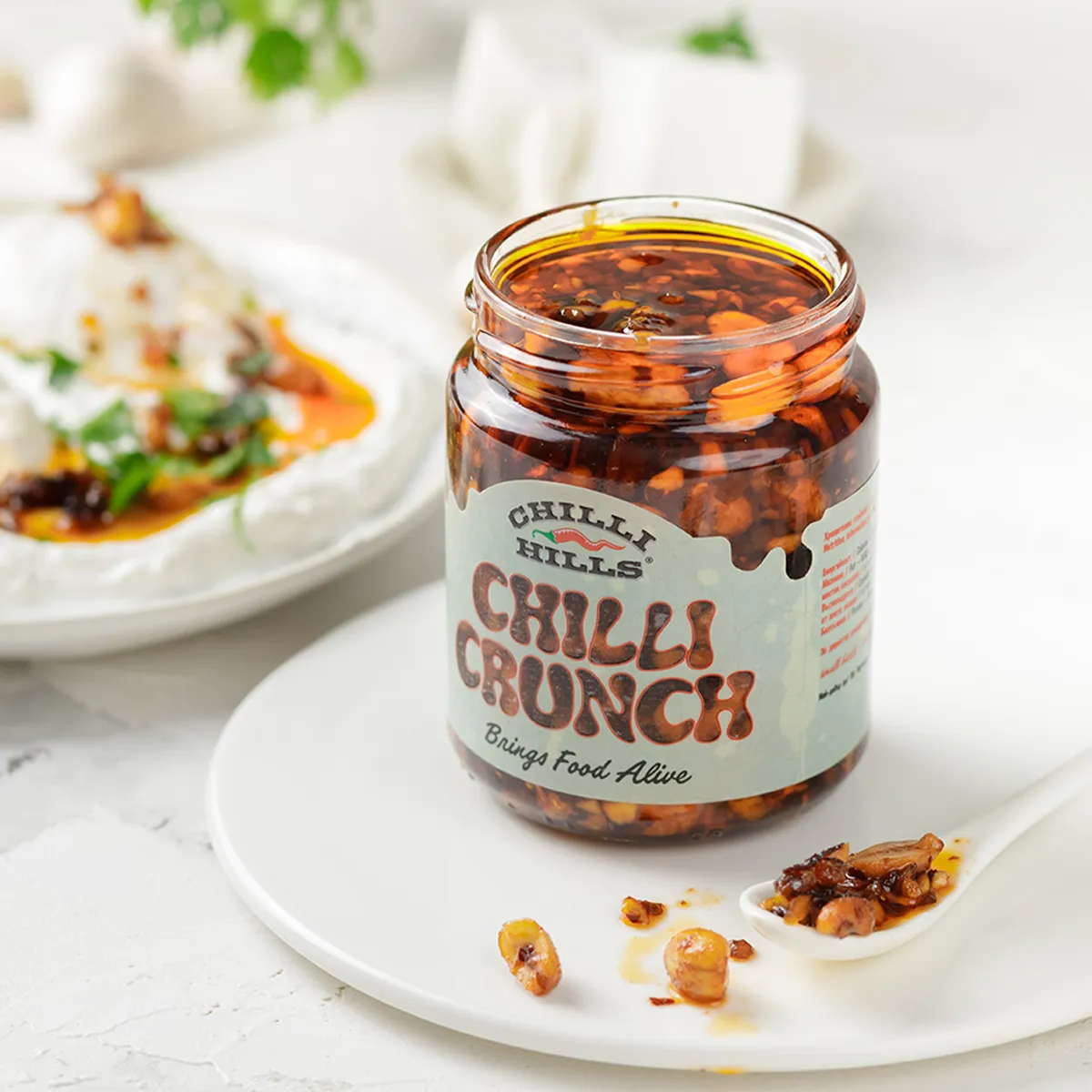 chilli crunch crocant picant cu usturoi si arahide topping iute premium [3]