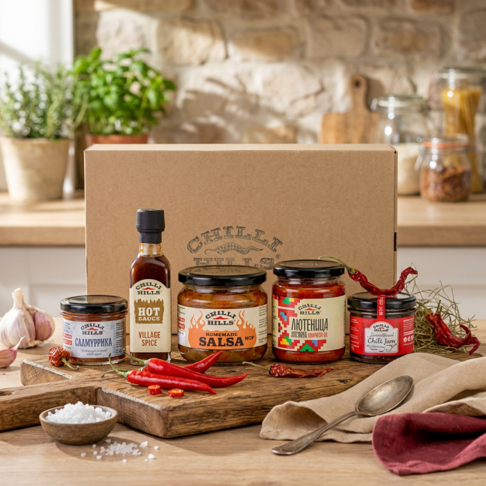Set cadou Hot cu produse picante artizanale – Chilli Hills [2]