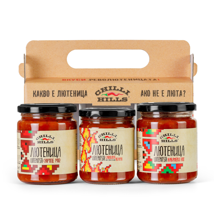 Set trio zacuscă artizanală picantă RevoLUTENITSA – Chilli Hills [2]