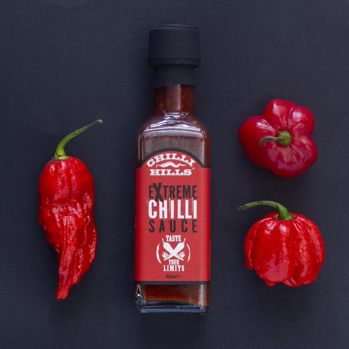 Sos picant Extreme Chilli cu ardei iute roșu și oțet din cidru – Chilli Hills [3]