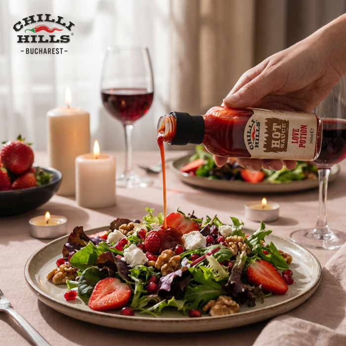 Sos picant Love Potion cu zmeură, miere și ardei iute – Chilli Hills [3]