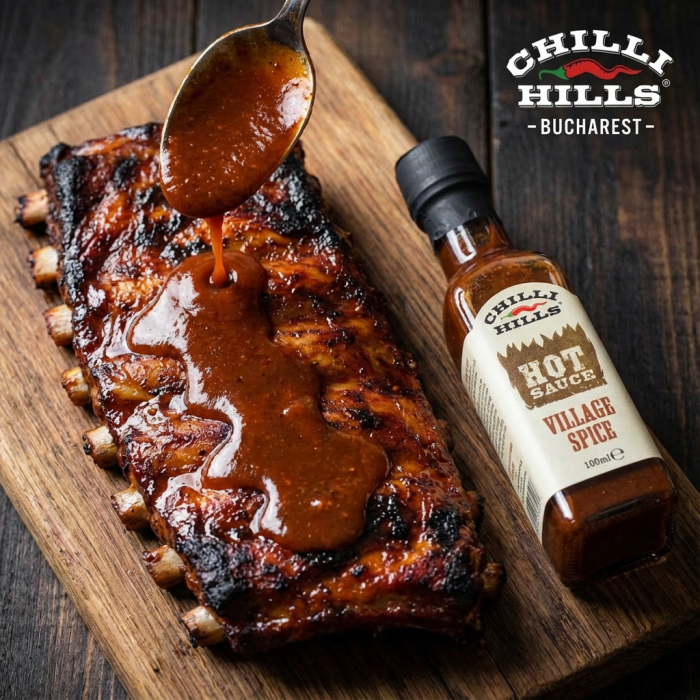 Sos picant Village Spice cu ardei iute și legume coapte – Chilli Hills [3]