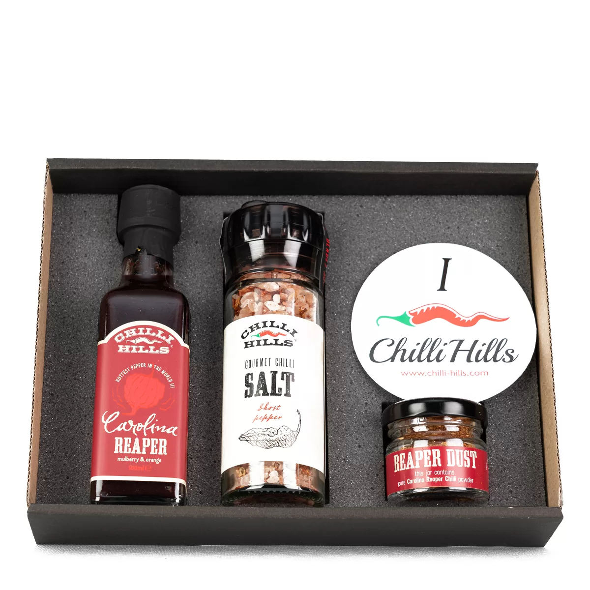 Super Hot - Hell Hot Box cu selecție de sosuri super iuți – Chilli Hills