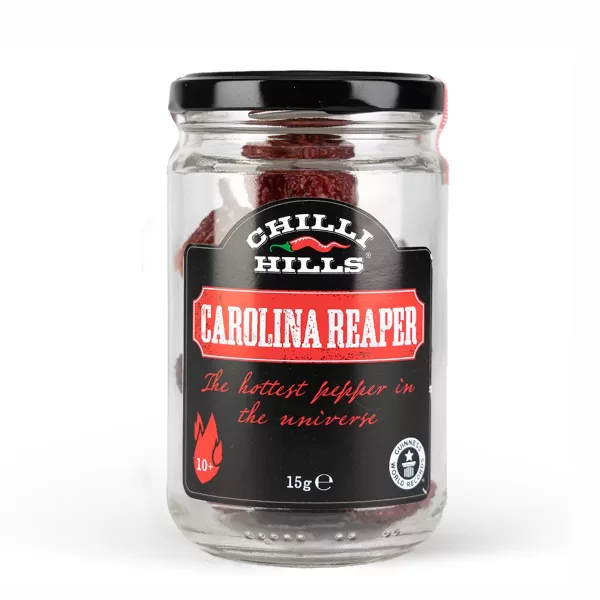 Super Hot - Ardei Carolina Reaper uscați, cei mai iuți din lume – Chilli Hills
