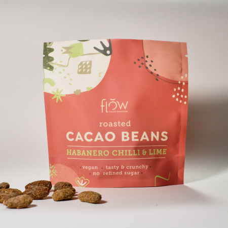 Ciocolata artizanala - Boabe de cacao coapte cu Habanero Chilli și Lime – Flow Cacao