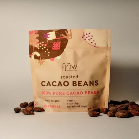 Ciocolata artizanala - Boabe de cacao coapte – Cacao Pura – Flow Cacao