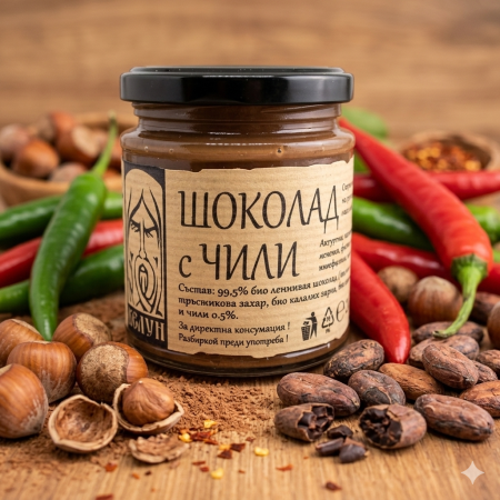 Cremă tartinabilă cu ciocolată și ardei iute – Belun [1]
