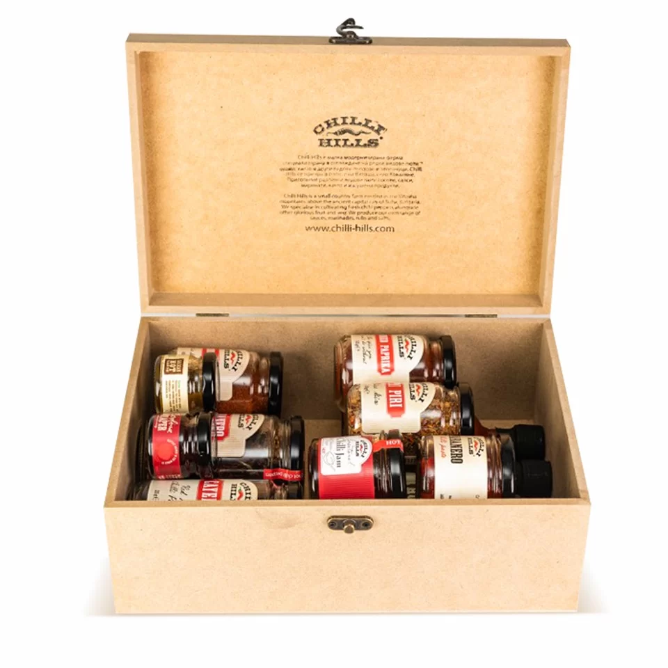 Pandora Chilli Box – cutie cadou cu selecție variată de produse picante – Chilli Hills [2]