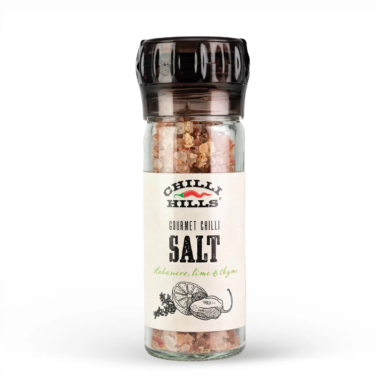 Condimente - Sare cu ardei Habanero măcinat – Chilli Hills