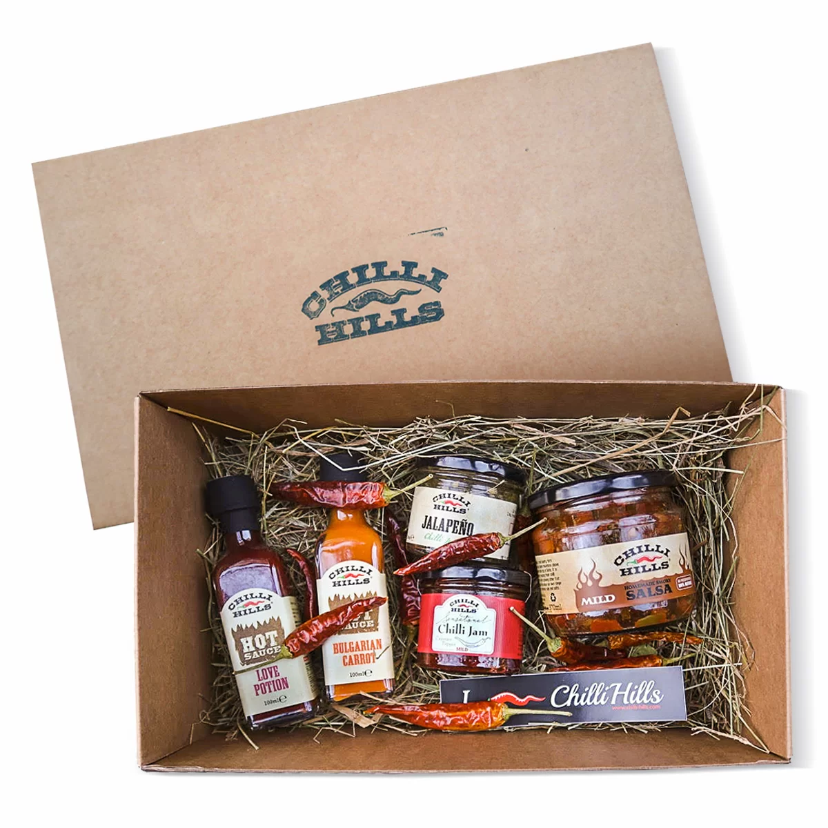 Seturi Cadou - Setul Cadou Hot de la Chilli Hills conține produse artizanale extra iuți, ambalate gata de oferit. Ideal pentru iubitorii de provocări culinare.