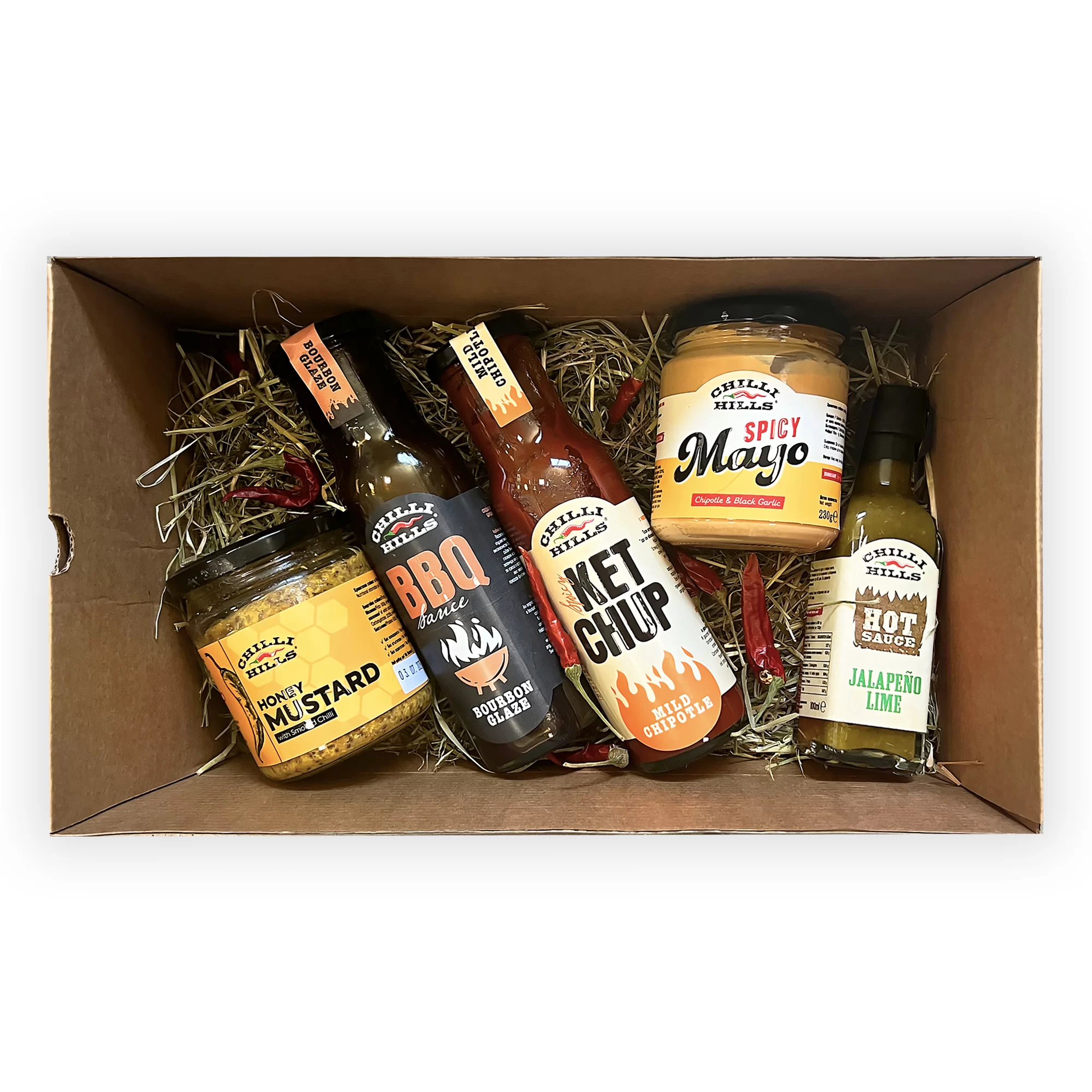 Seturi Cadou - Set Premium BBQ picant cu sosuri și condimente – Chilli Hills