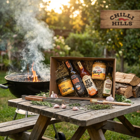 Set Premium BBQ picant cu sosuri și condimente – Chilli Hills [1]