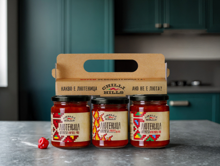 Set trio zacuscă artizanală picantă RevoLUTENITSA – Chilli Hills [1]