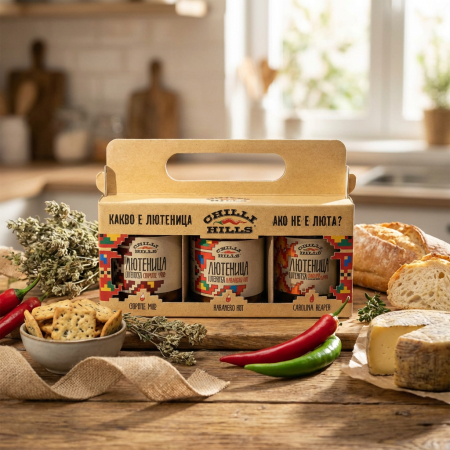 Set trio zacuscă artizanală picantă RevoLUTENITSA – Chilli Hills [1]