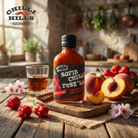 Sos picant fermentat - Carolina Reaper Rum & Peach [1]