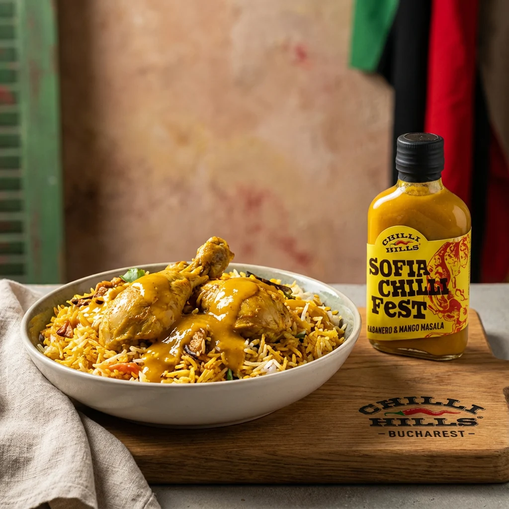 Sos picant artizanal Habanero Mango Masala Chilli Hills [2]