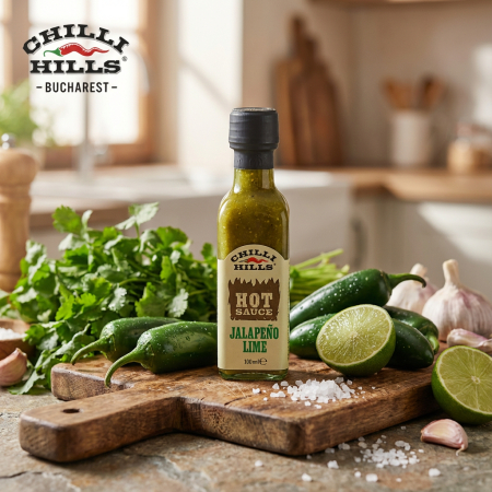 Sos picant Jalapeño Lime cu ardei verzi și lime proaspăt – Chilli Hills [1]