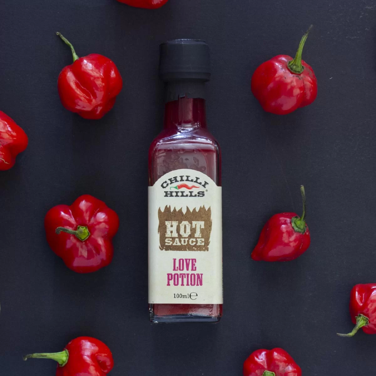 Sos picant Love Potion cu zmeură, miere și ardei iute – Chilli Hills [2]