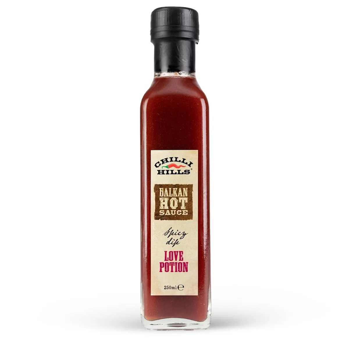 Sosuri Picante - Sos picant Love Potion cu zmeură, miere și ardei iute – Chilli Hills