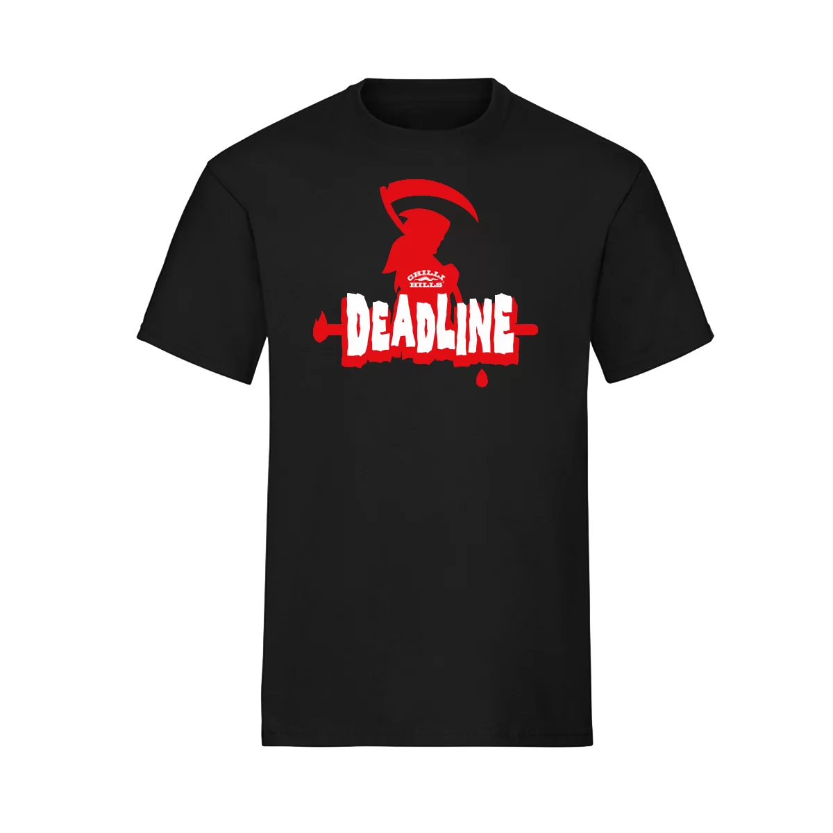 Merch - Tricou Chilli Hills model „Deadline” pe negru/gri
