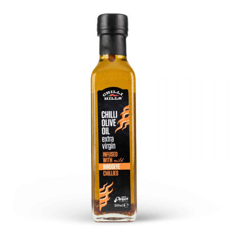 Ulei de masline - Ulei de măsline infuzat cu ardei Bird’s Eye – Chilli Hills