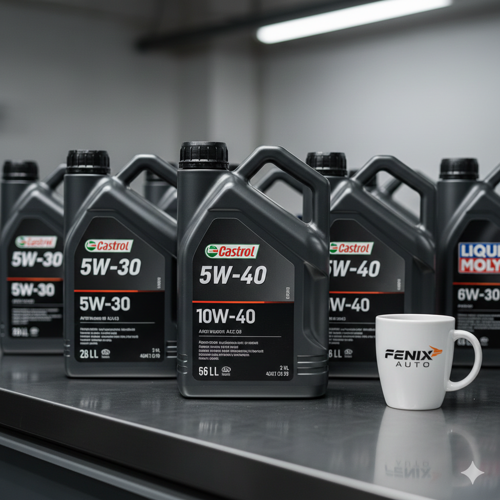 💧 Alegerea Uleiului de Motor Potrivit: 5W30 vs 5W40 vs 10W40 – Ghid Complet Fenix Auto