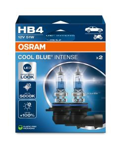 Bec Auto OSRAM HB4 COOL BLUE INTENSE 5000K 9006CBN-2HB – Pachet 2 bucăți, lumină albă rece [1]