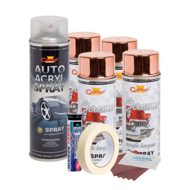 Kit complet reparatie si vopsire jante culoare Cupru Metalic, V4 [1]