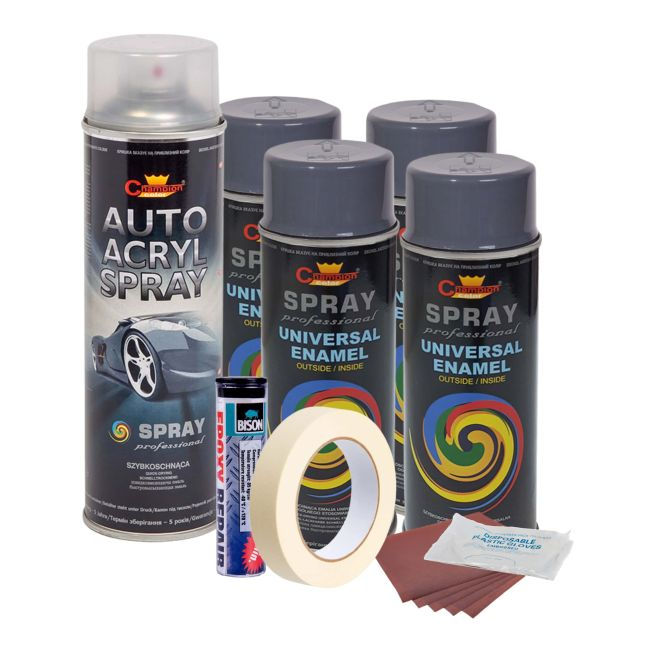 Kit complet reparatie si vopsire jante culoare Gri Inchis, V4 [1]