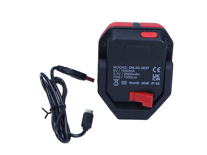 Lampă de lucru Rooks Ring 2 1000/350 lm | LED COB cu încărcare USB-C [3]