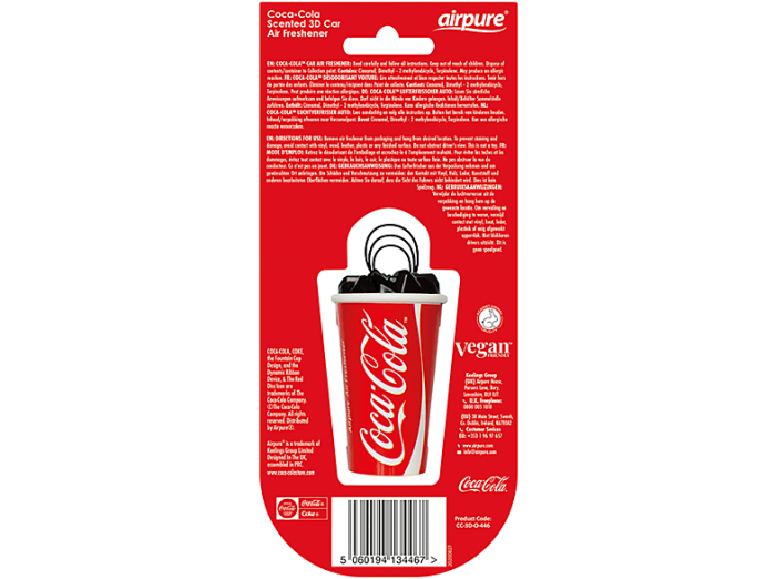 Odorizant auto, sticlă 3D, Coca-Cola original [2]