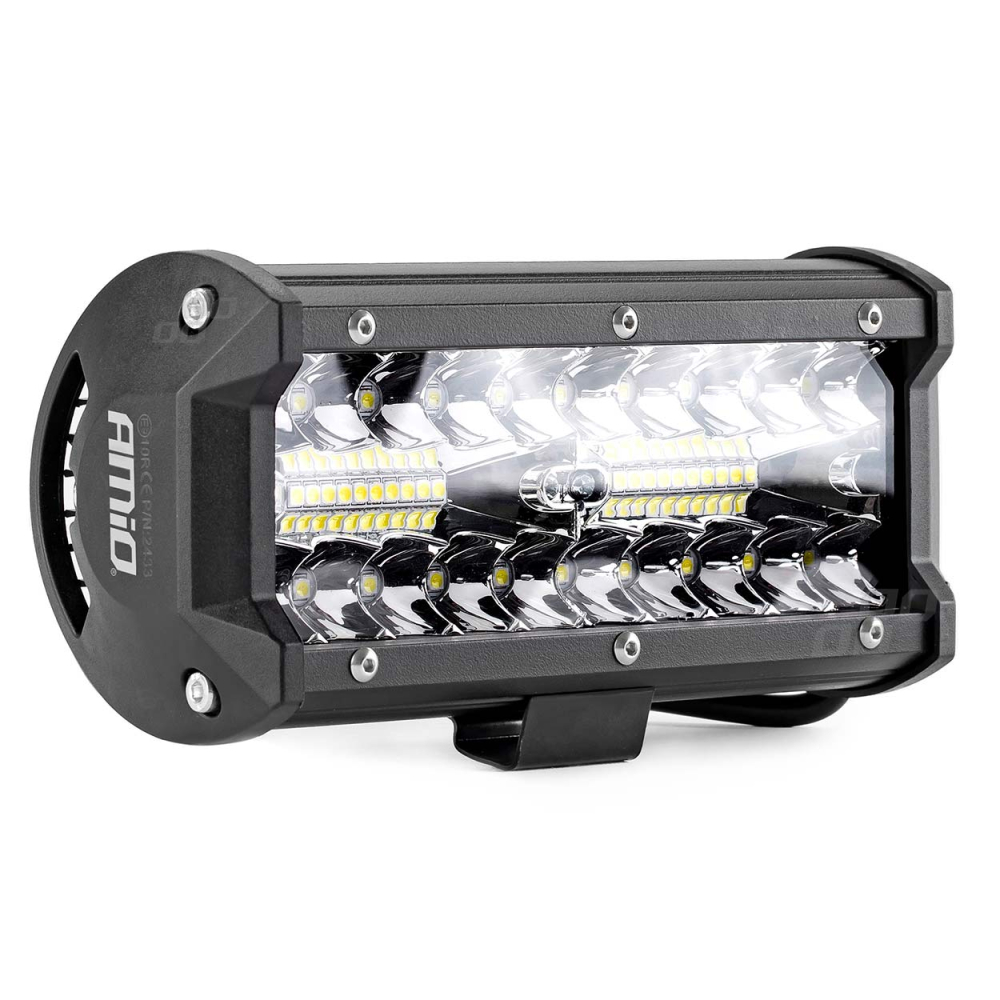 Proiector LED pentru Off-Road, ATV, SSV, cu doua fluxuri de lumina, culoare 6500K, 120W, tensiune 9 - 36V, dimensiuni 170 x 74 x 63 mm [1]