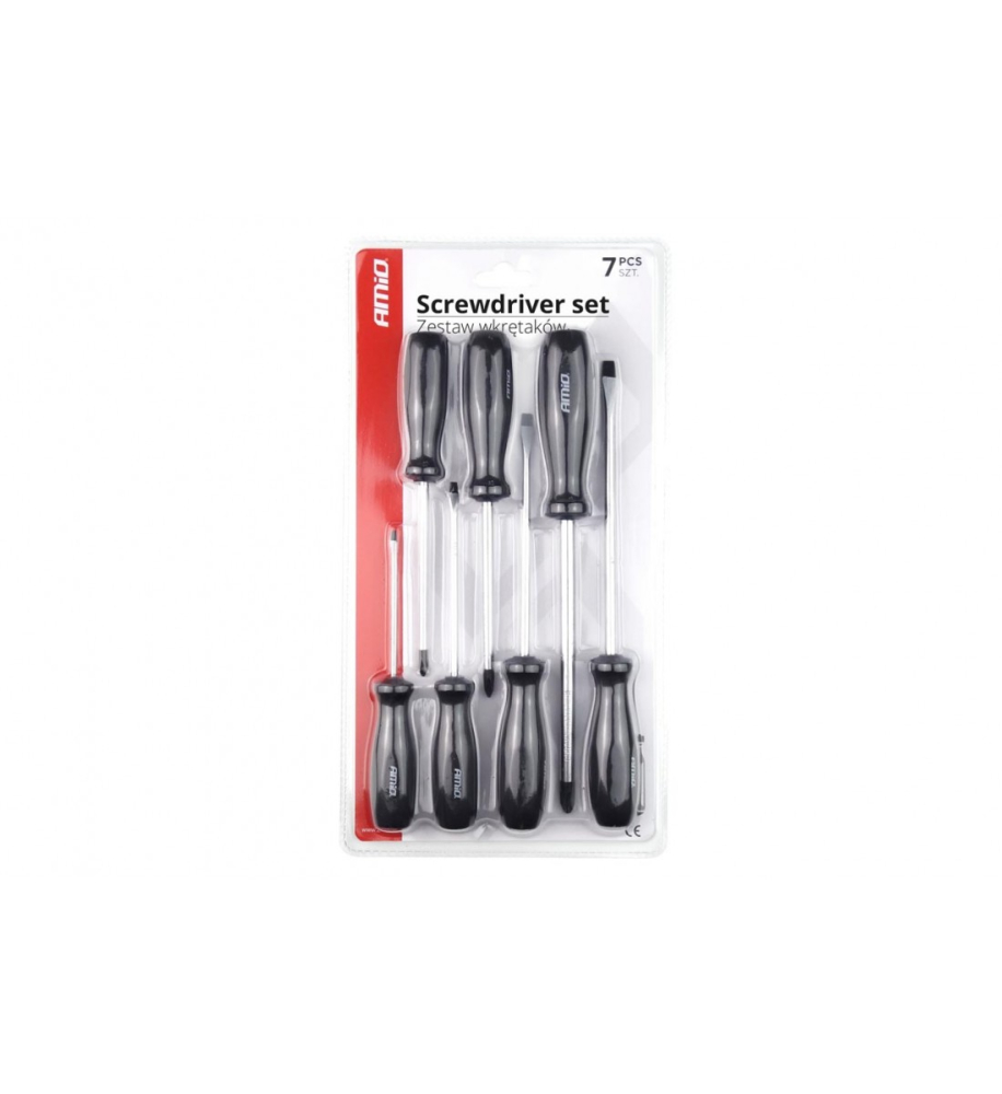 SET 7 ȘURUBELNIȚE PROFESIONALE AMIO, CR-V, VÂRF MAGNETIC [2]