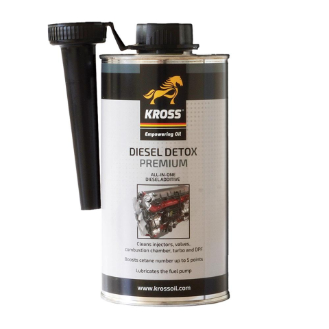 Uleiuri si Lichide Auto - Aditiv Diesel Detox Premium KROSS – Curățare Sistem Alimentare Motorină – 500ml