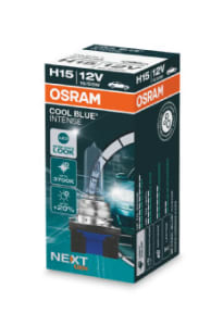 Halogen - Bec Auto OSRAM H15 COOL BLUE INTENSE 3700K 64176CBN – Lumină albă rece, aspect LED