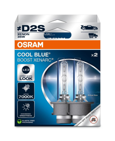 Becuri Auto - Bec xenon OSRAM Xenarc Cool Blue Boost D2S 35W, set 2 buc (off-road)